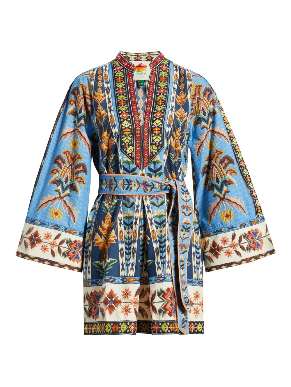 FARM Rio | Embroidered Tapestry Mini Dress (NWT) - Picture 3 of 13